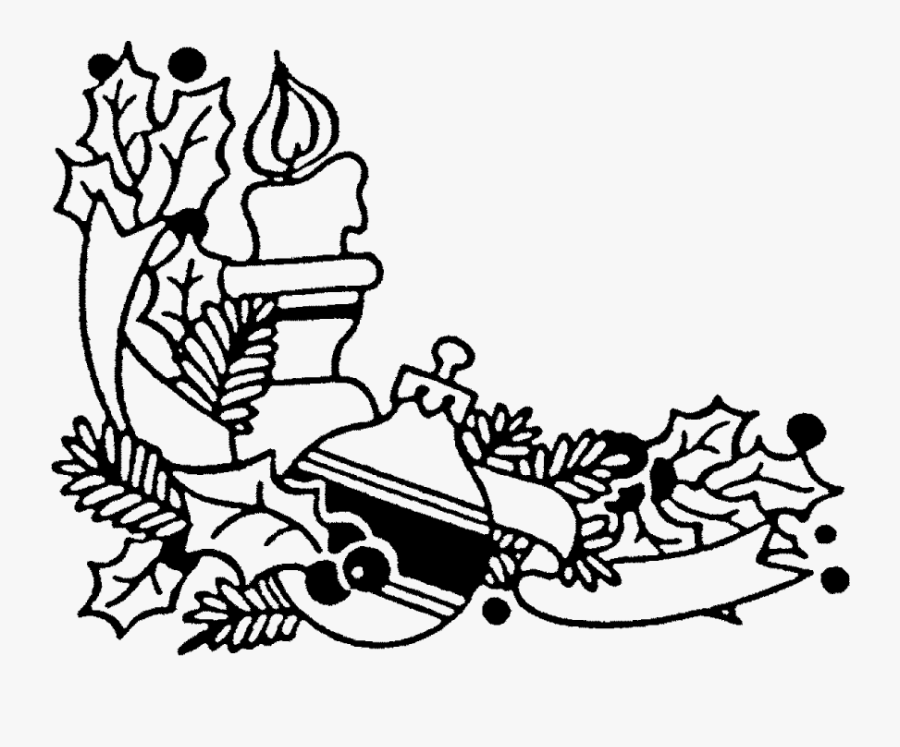 Download Zoom Christmas Candle Rubber Stamp - Illustration, Transparent Clipart