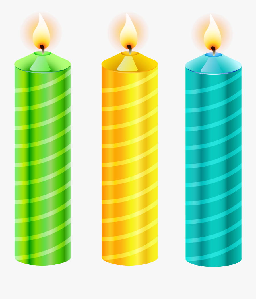 Birthday Candles Png Vector Clipart Picture - Birthday Candles Clipart Png, Transparent Clipart