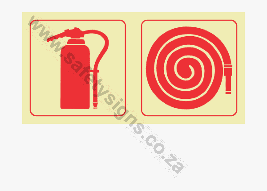 Fire Extinguisher & Fire Hose Reel Photoluminescent - Colegio De Bachilleres, Transparent Clipart