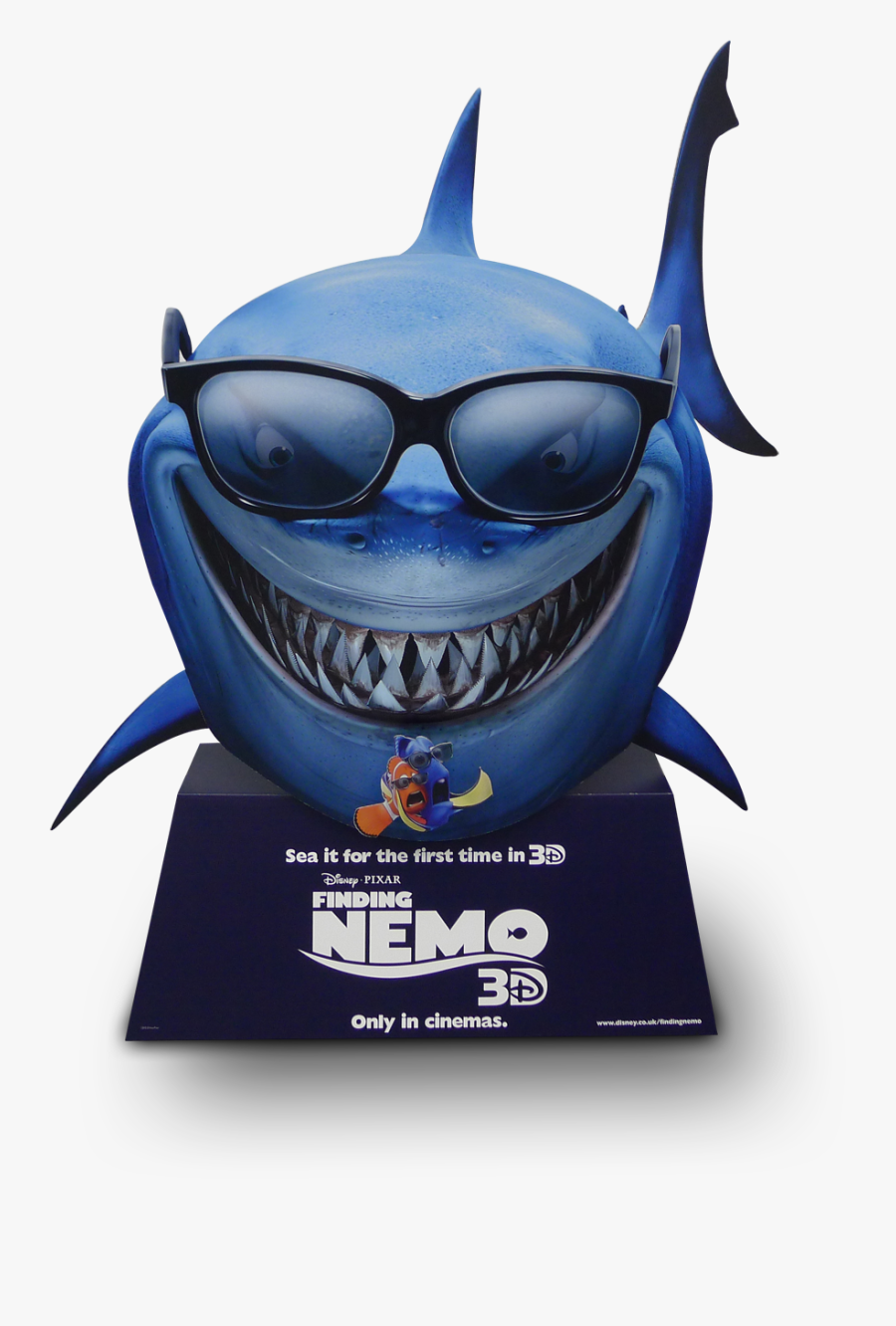 3/4 Front View The Body Of The Great White Shark Is - Finding Nemo 2003 Poster, Transparent Clipart