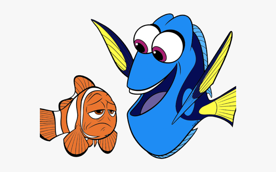 Destiny Clipart Finding Nemo - Dory And Marlin Drawing , Free Transparent C...