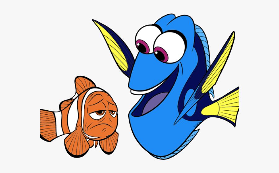 Destiny Clipart Finding Nemo - Dory And Marlin Drawing, Transparent Clipart