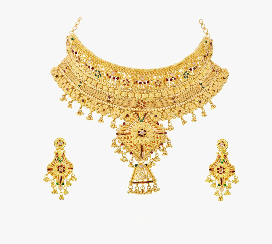 Jewel Set Png Clipart - Gold Jewellery Png, Transparent Clipart