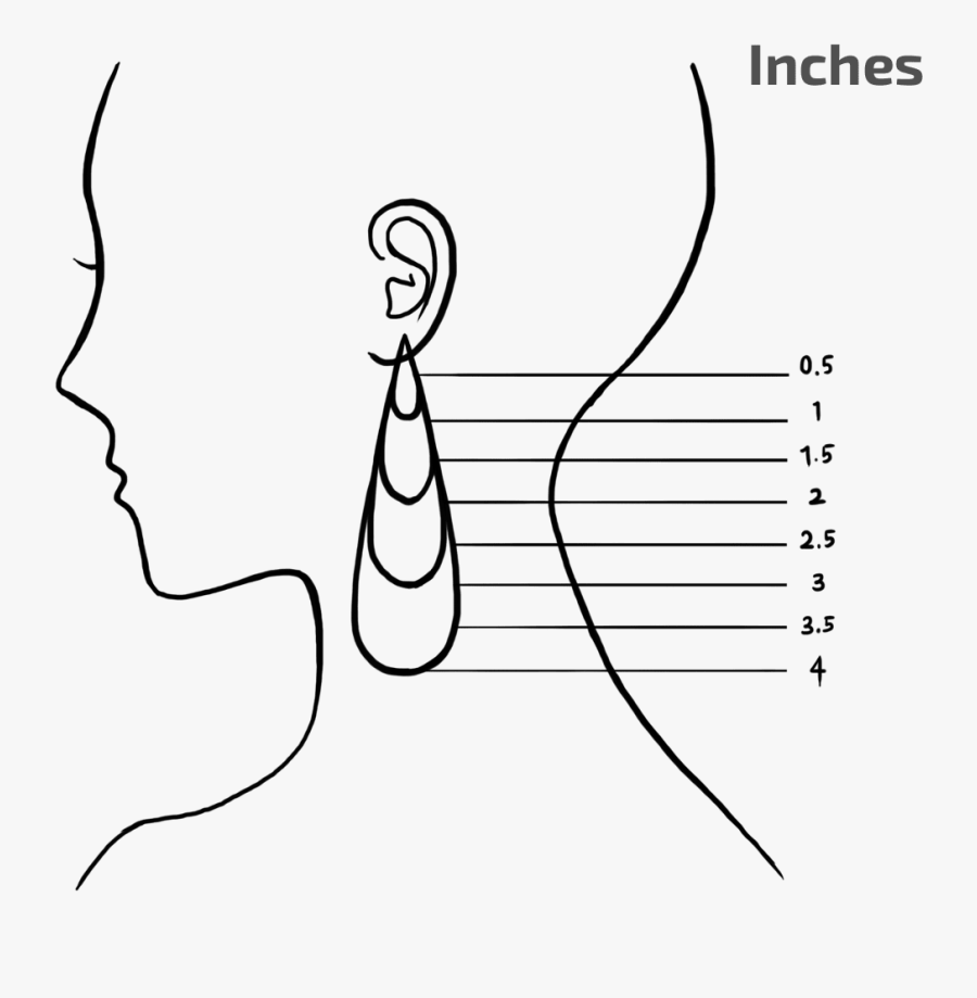 Transparent Headdress Png - Earrings Drawing Easy, Transparent Clipart