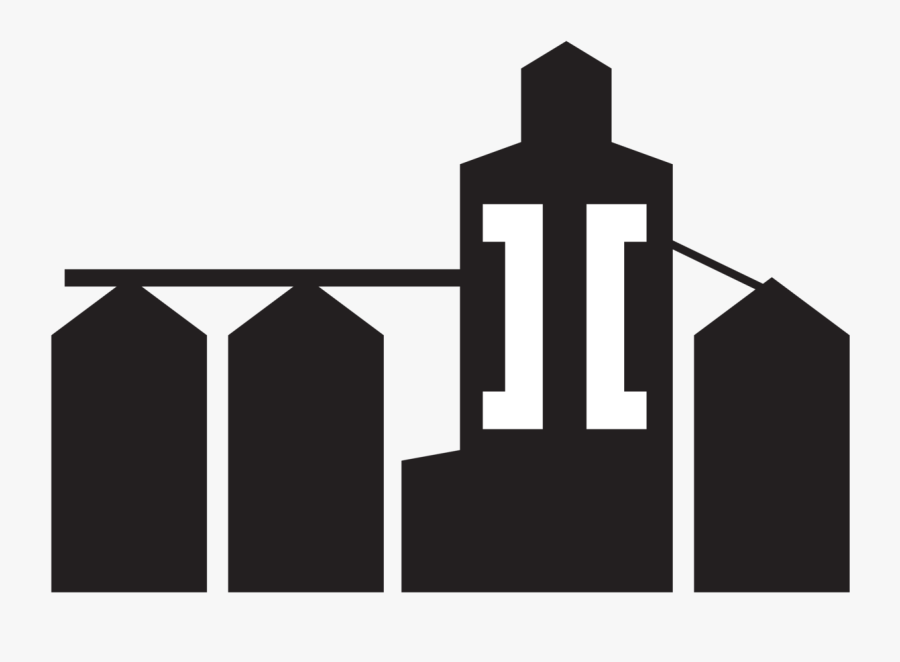 Grain Elevator Icon, Transparent Clipart