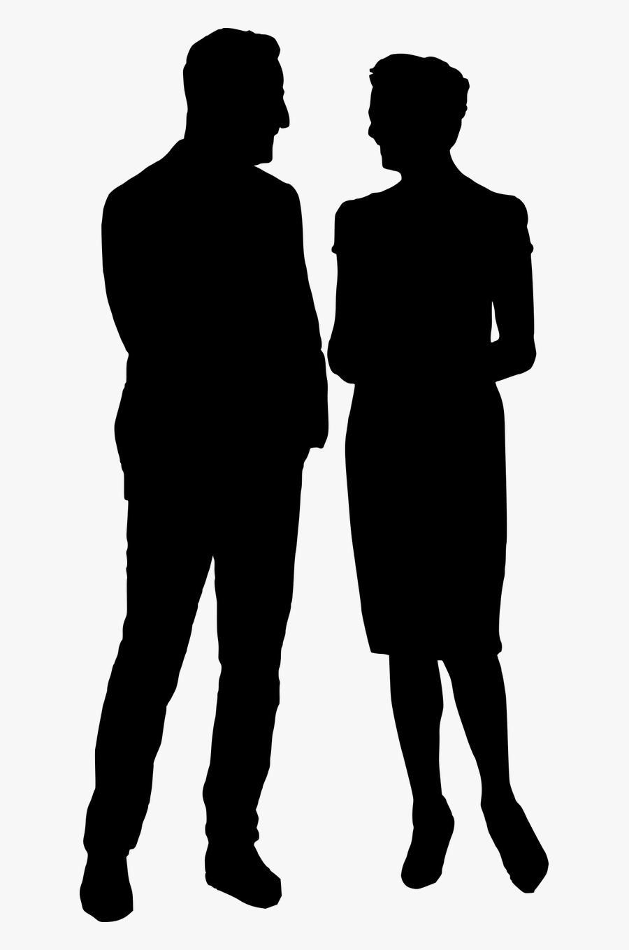 Discussion People Talking Free Picture - Silhouette People Talking Png, Transparent Clipart