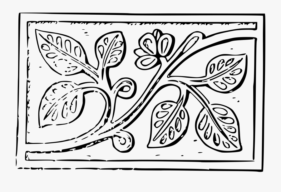 Picture Clipart Carving Leaves Big - Scroll Saw Leaf Pattern, Transparent Clipart