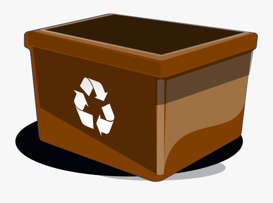 Recycle Bin Reuse Free Picture - Brown Recycle Bin Png, Transparent Clipart