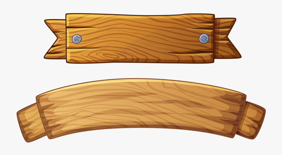 Wood Banner Vector - Letrero De Madera Png, Transparent Clipart