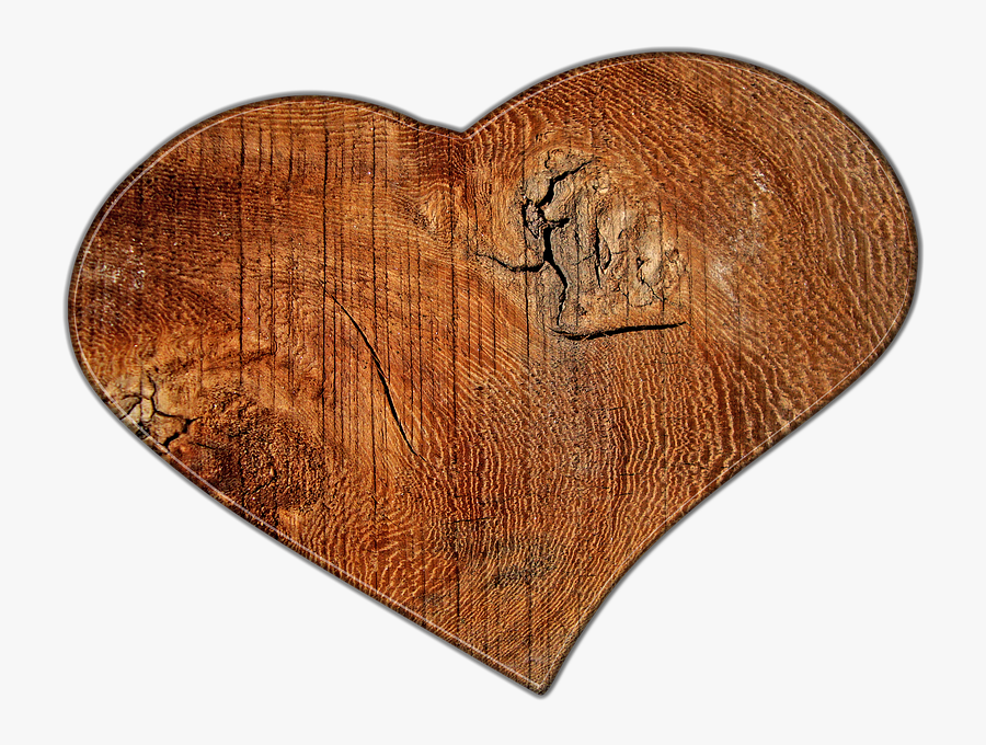 Love Wood Png Pic - Wood Heart Png, Transparent Clipart