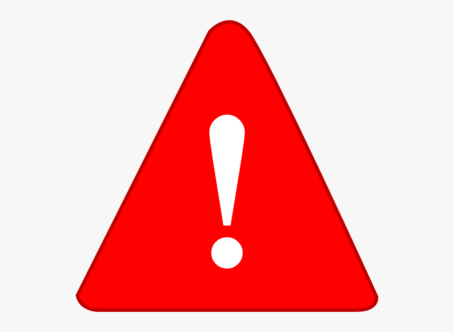 Exclamation Point Exclamation Red Clip Art At Vector - Warning Icon Png, Transparent Clipart