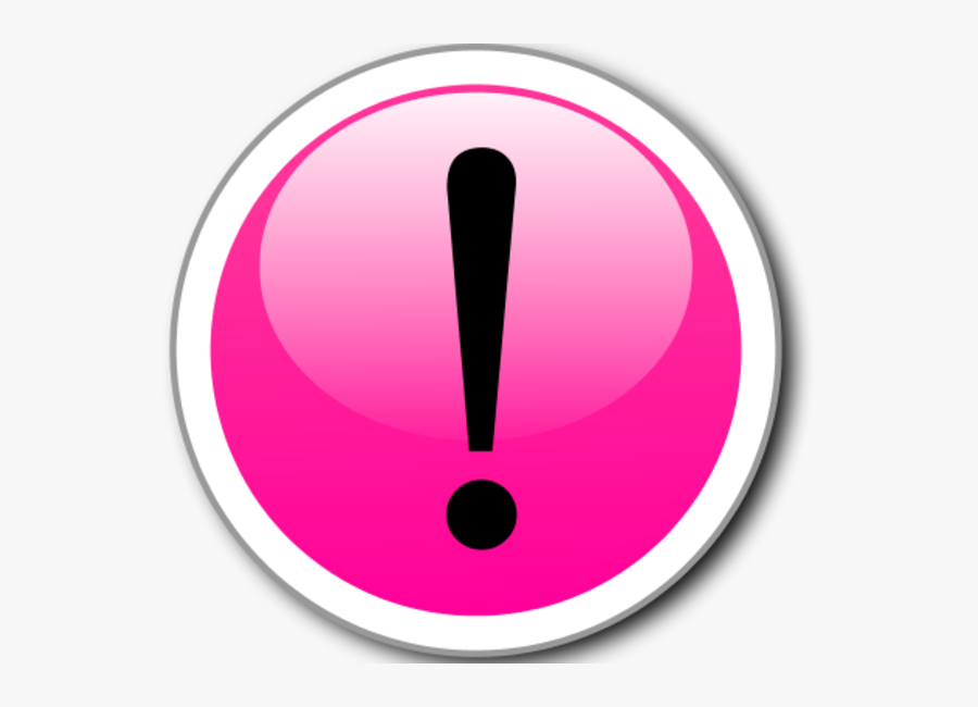 Exclamation Point Exclamation Mark Alert In A Glossy - Circle, Transparent Clipart