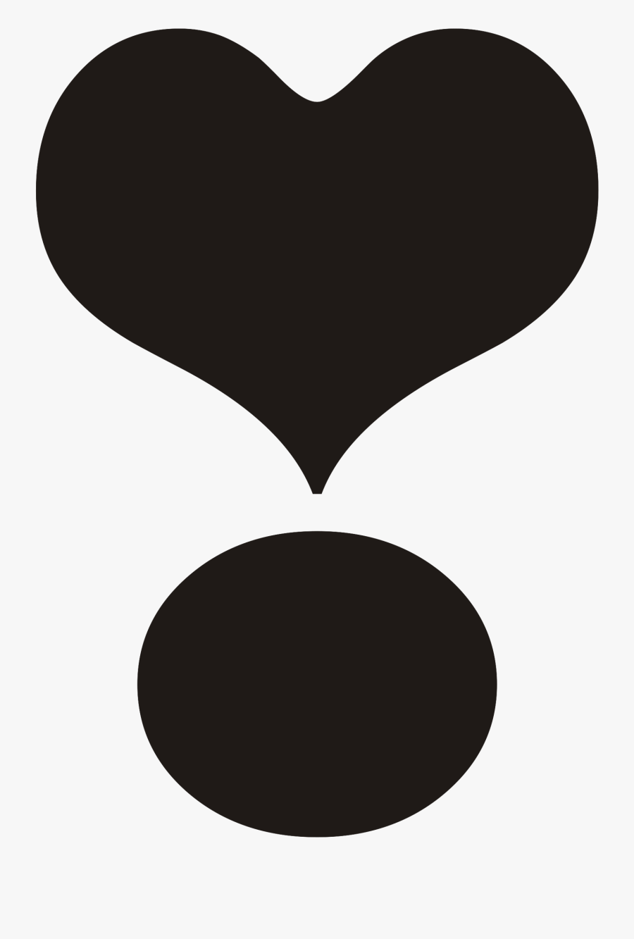 Exclamation Mark Heart Black - Heart Exclamation Point Black, Transparent Clipart