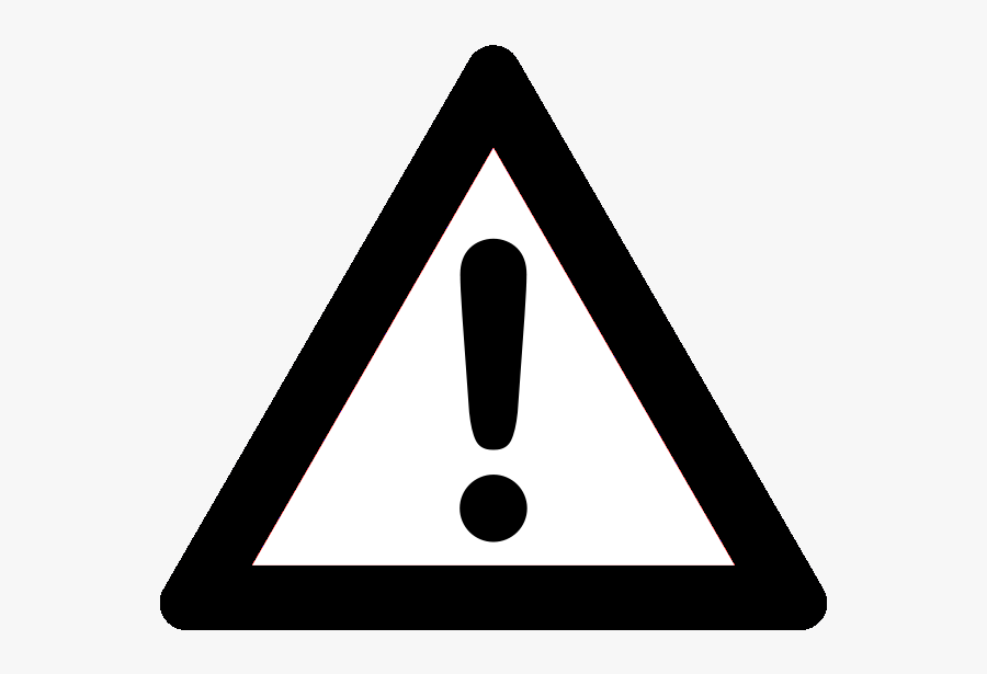 Exclamation Mark Png - Warning Triangle Icon, Transparent Clipart