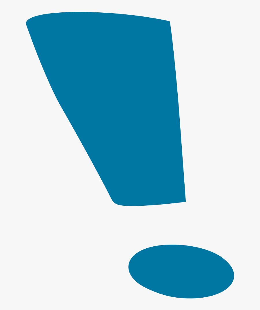 Transparent Exclamation Point Clipart - Exclamation Point Blue Png, Transparent Clipart
