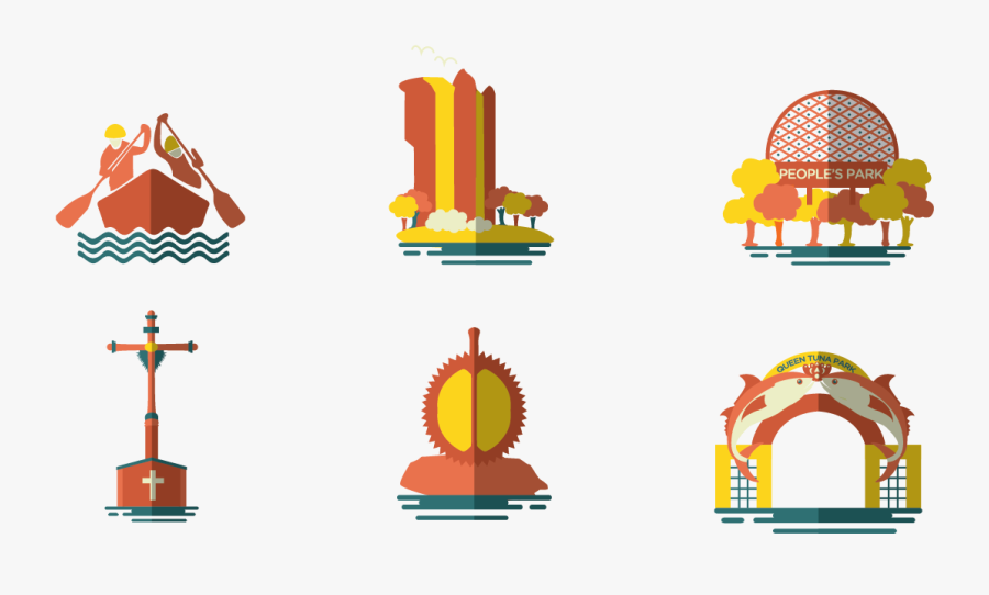 Philippines Landmarks Clipart, Transparent Clipart