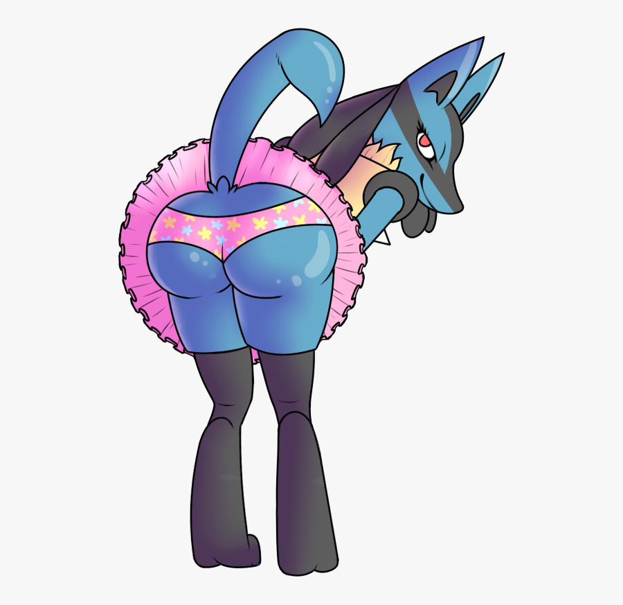 E621 Anthro Butt Clothing Female Lucario Nintendo Panties - Pokemon Lucario...