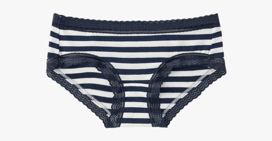 Blue And White Striped Panties - Underpants, Transparent Clipart