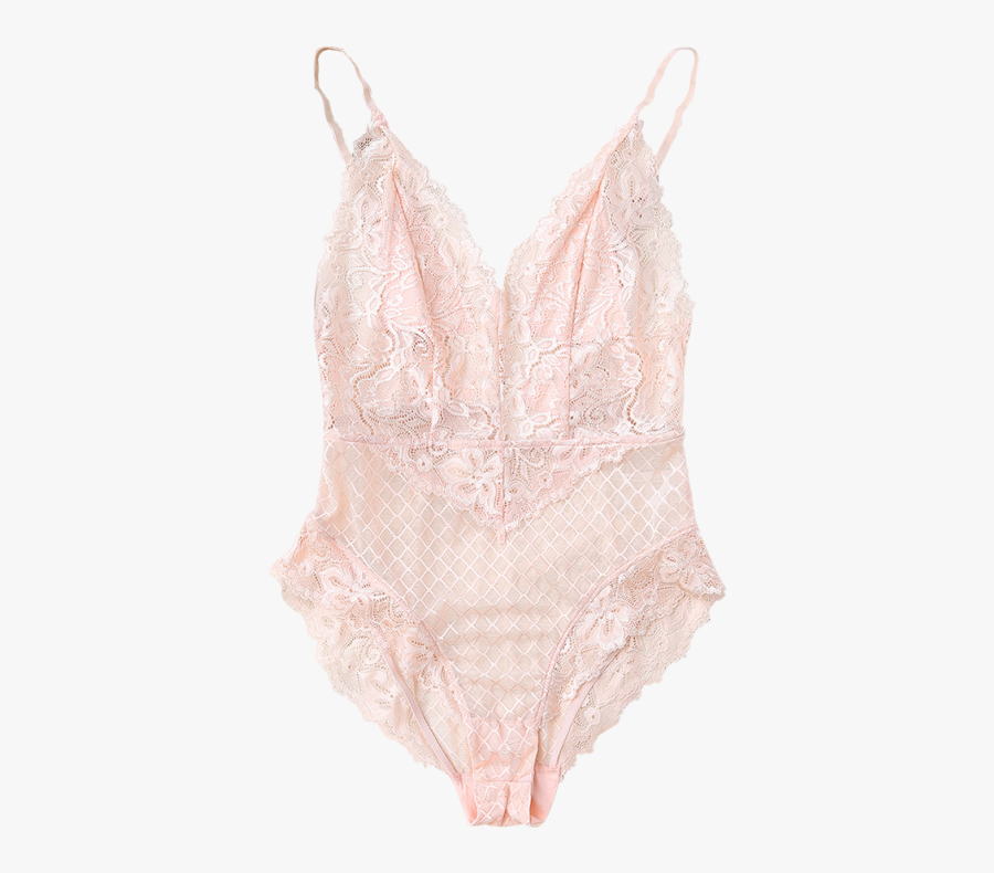 Clip Art Pink Lace Lingerie - Lingerie Top, Transparent Clipart
