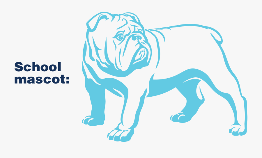 Transparent Bulldog Mascots Clipart - English Bull Dog Clipart Black And White, Transparent Clipart