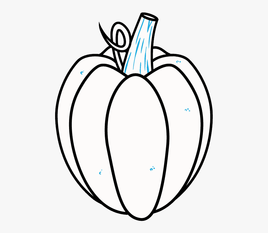 How To Draw A Pumpkin - Illustration, Transparent Clipart