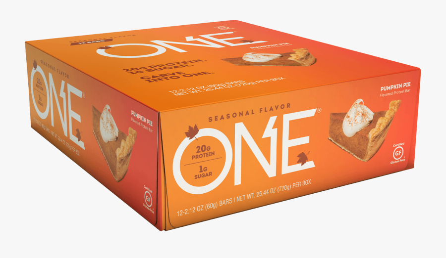 One Bar Pumpkin Pie Protein Bar - Box, Transparent Clipart