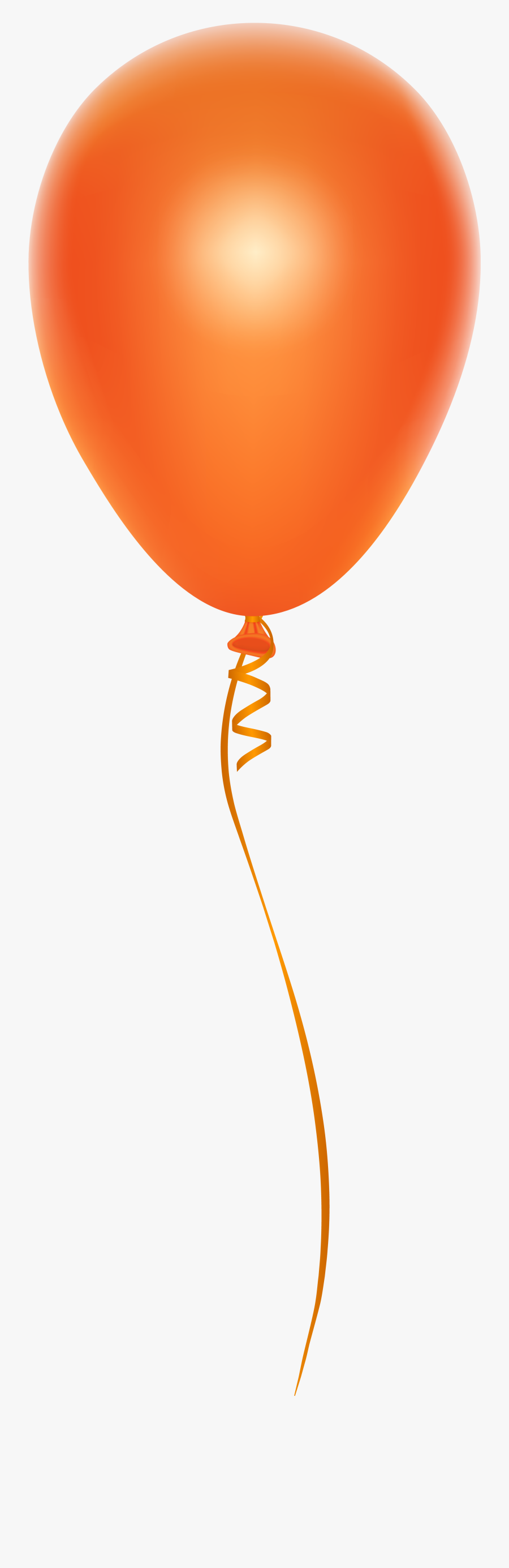 Balloons Clipart Orange - Transparent Orange Balloon Png, Transparent Clipart