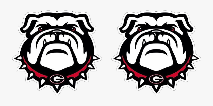 Georgia Bulldog Bulldogs Logo Decal Pack Alumni Hall - Georgia Bulldogs Logo, Transparent Clipart