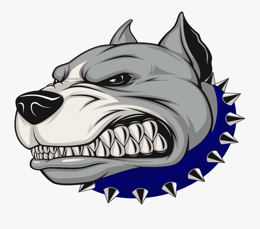 Angry Pitbull Sticker, Transparent Clipart