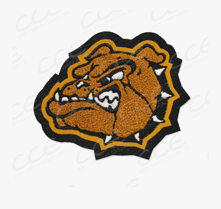 Mcgregor Hs Bulldog Face Mascot - Emblem, Transparent Clipart