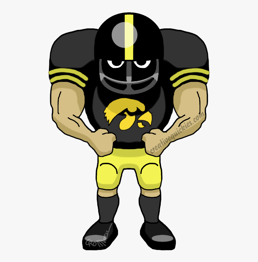 Showing Post & Media For Iowa Hawkeyes Football Mascot - Cartoon Eagles Football Player, Transparent Clipart