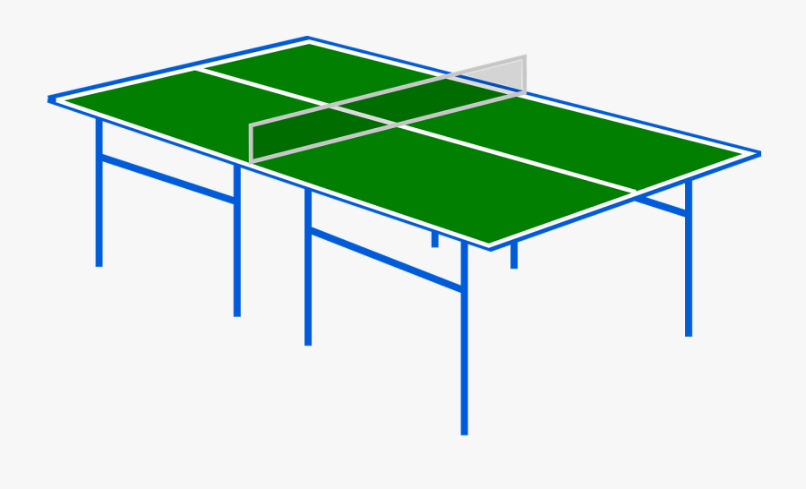 Table Tennis, Ping Pong, Sport, Net, Game, Play, Green - Ping Pong Table Clipart, Transparent Clipart