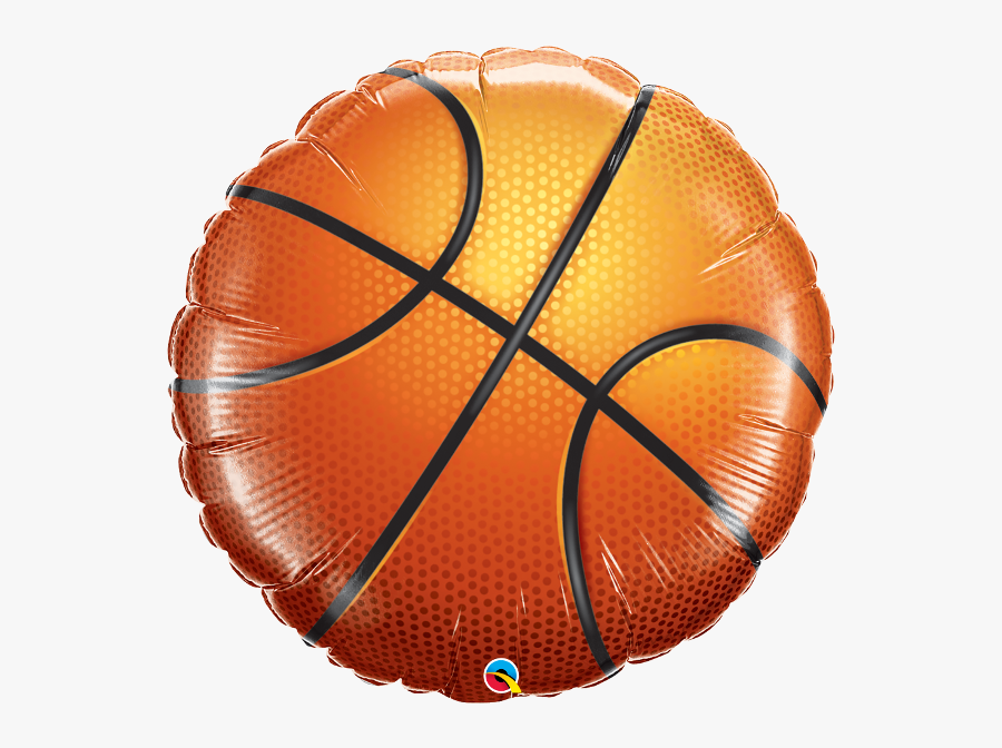 Orange Balloon Pallone Nba Mylar Png Image High Quality - Basketball Balloons, Transparent Clipart