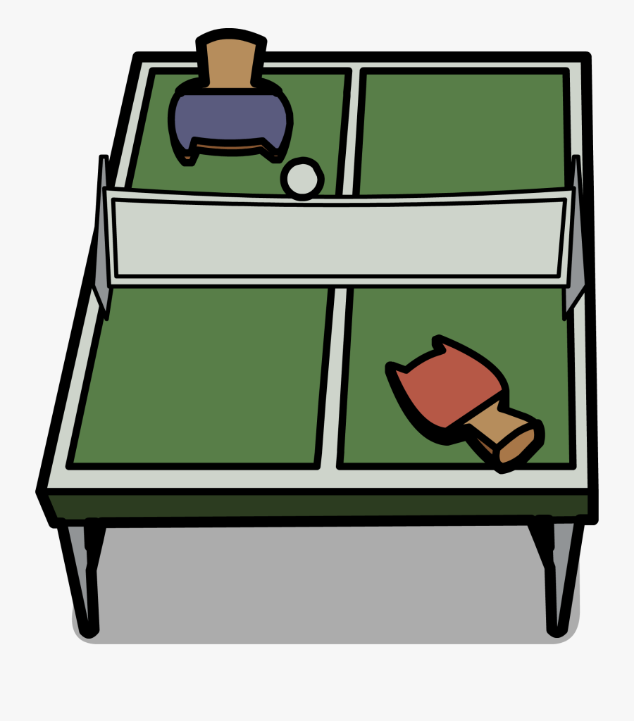 Club Penguin Wiki - Ping Pong Table Cartoon, Transparent Clipart