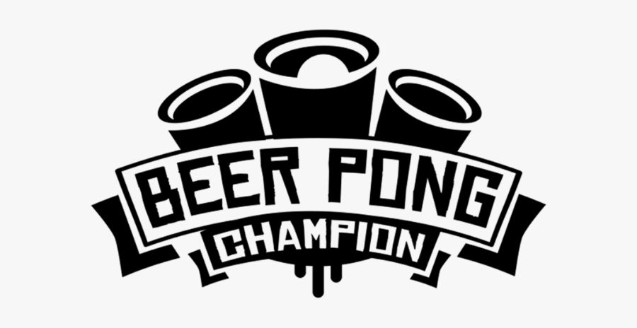 Beer Pong Champion Party Animal - Illustration, Transparent Clipart
