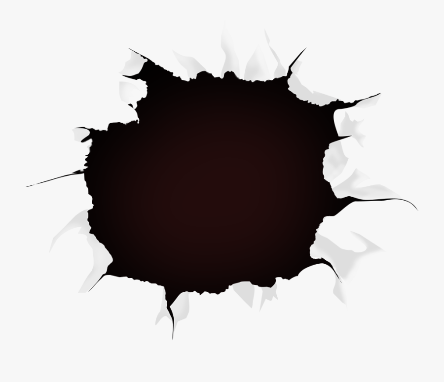 Hole Paper Black Wallpaper Hq Image Free Png Clipart - Hole In Paper Png, Transparent Clipart