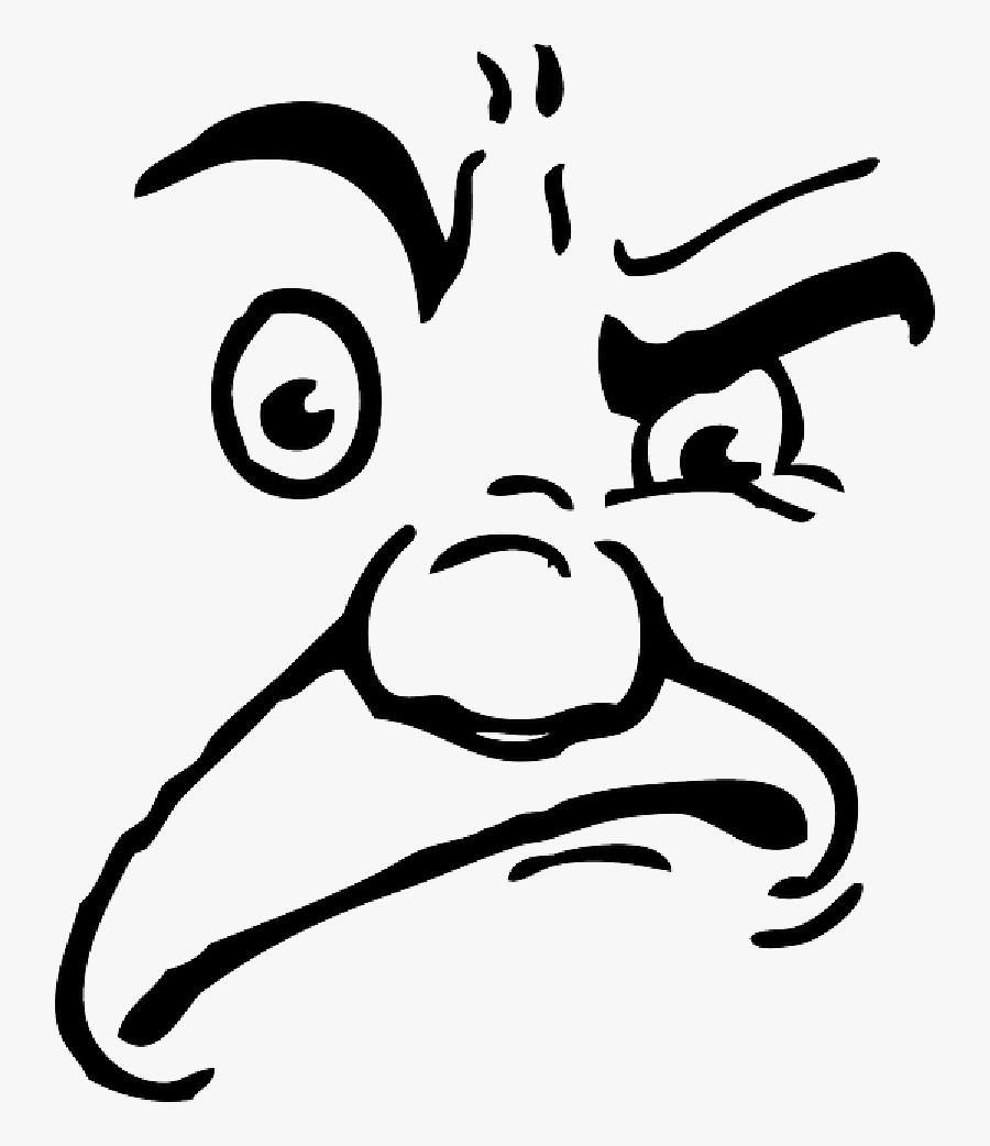 Angry Face Cartoon Transparent, Transparent Clipart