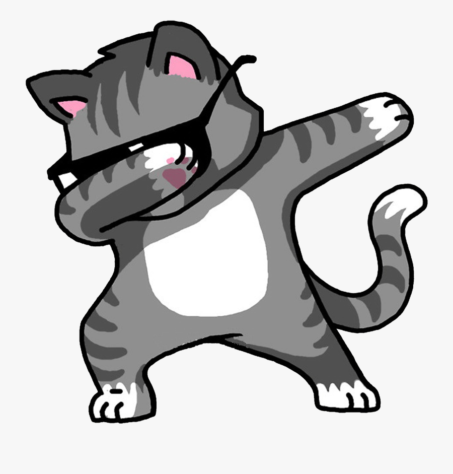 T-shirt Kitten Hoodie Dab Cat Download Hd Png Clipart - Cat Dab Png, Transparent Clipart