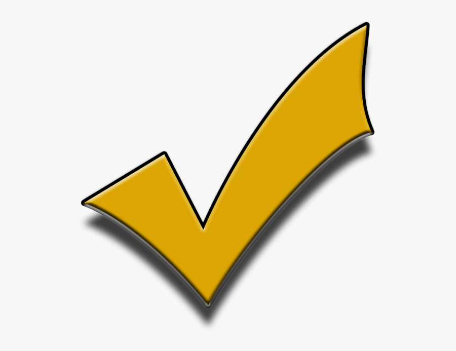 Free Download Yellow Png Tick Transparent Background, Transparent Clipart