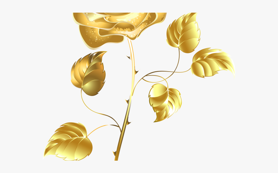 Clipart Golden Roses Transparent, Transparent Clipart