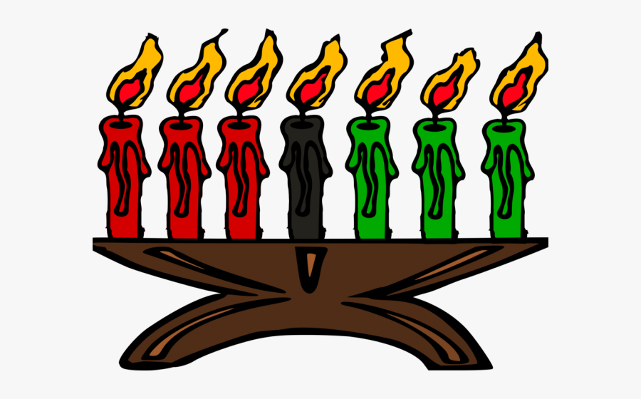 Kwanzaa Candles Cartoon, Transparent Clipart