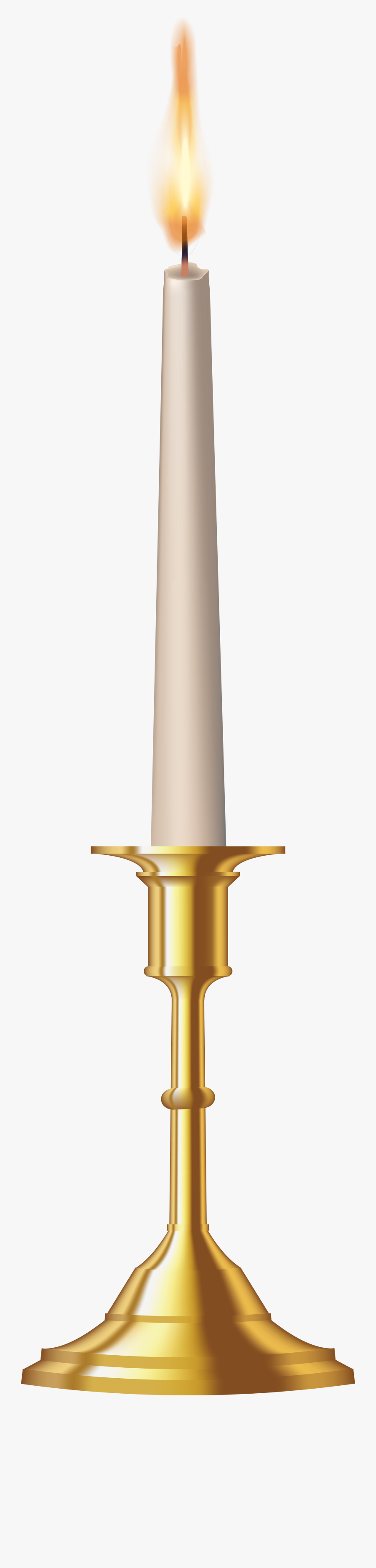 Clip Art Golden Png Clip Art - Candle Stick Png, Transparent Clipart