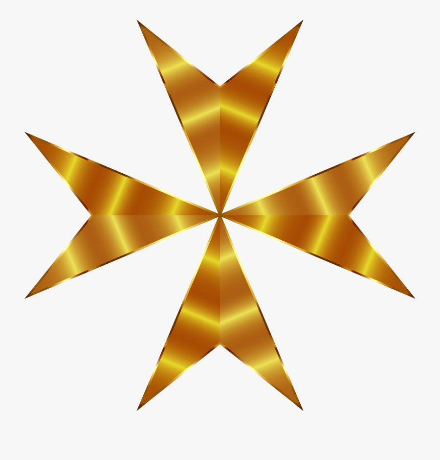 Stars Clipart Golden - Order Of Saint Lazarus Flag, Transparent Clipart