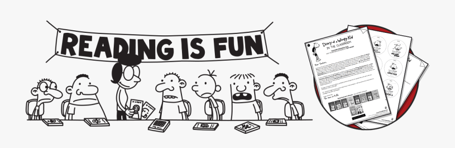 Diary Of A Wimpy Kid Reading Is Fun, Transparent Clipart
