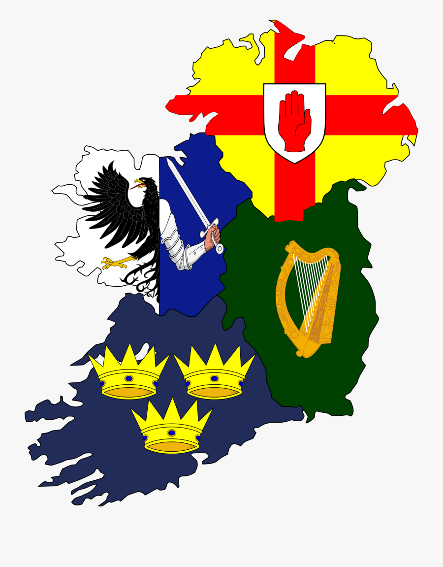 Provinces Of Ireland Flags, Transparent Clipart