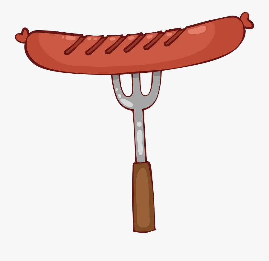 Sausage Bratwurst Barbecue - Gambar Sosis Bakar Animasi, Transparent Clipart