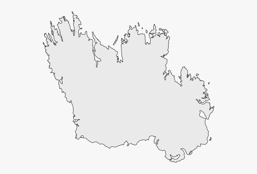 Outline Map Of Ireland Svg Clip Arts - Map Of Ireland, Transparent Clipart