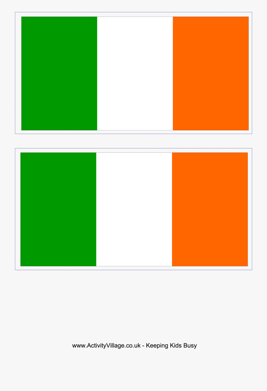 Irish Clipart Flag - Printable Irish Flag, Transparent Clipart