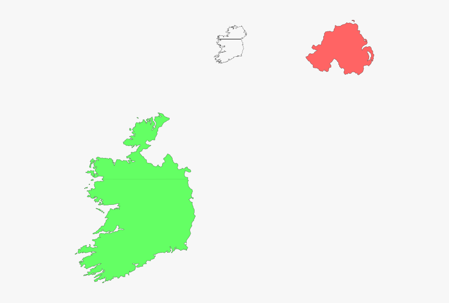 Irish Civil War Map, Transparent Clipart