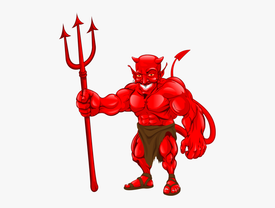 Transparent Demon Png - Devil Holding Sign, Transparent Clipart